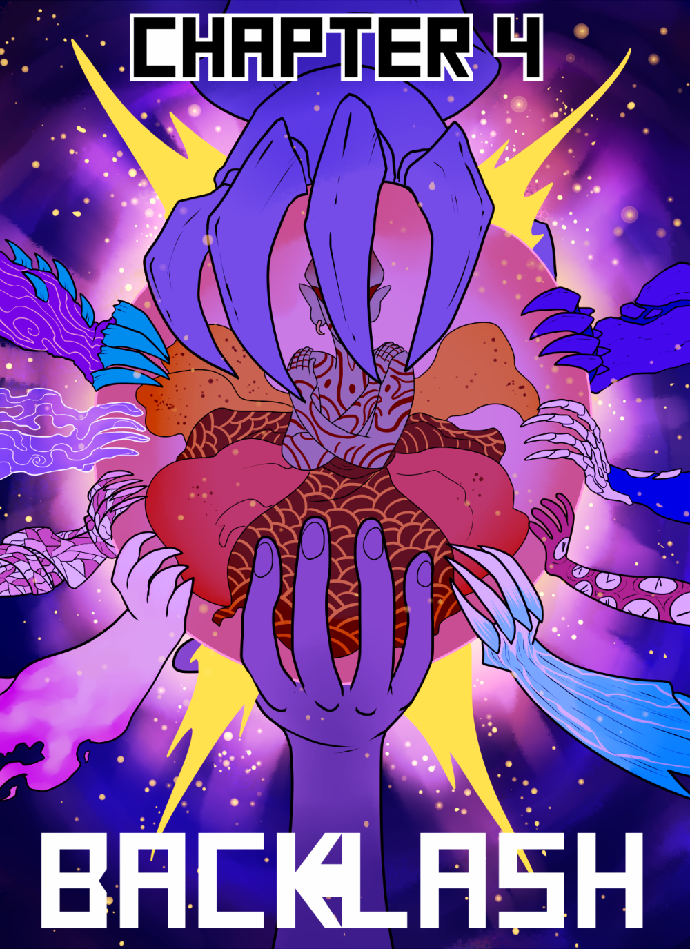 the webcomic title is BACKLASH and the chapter title is Backlash