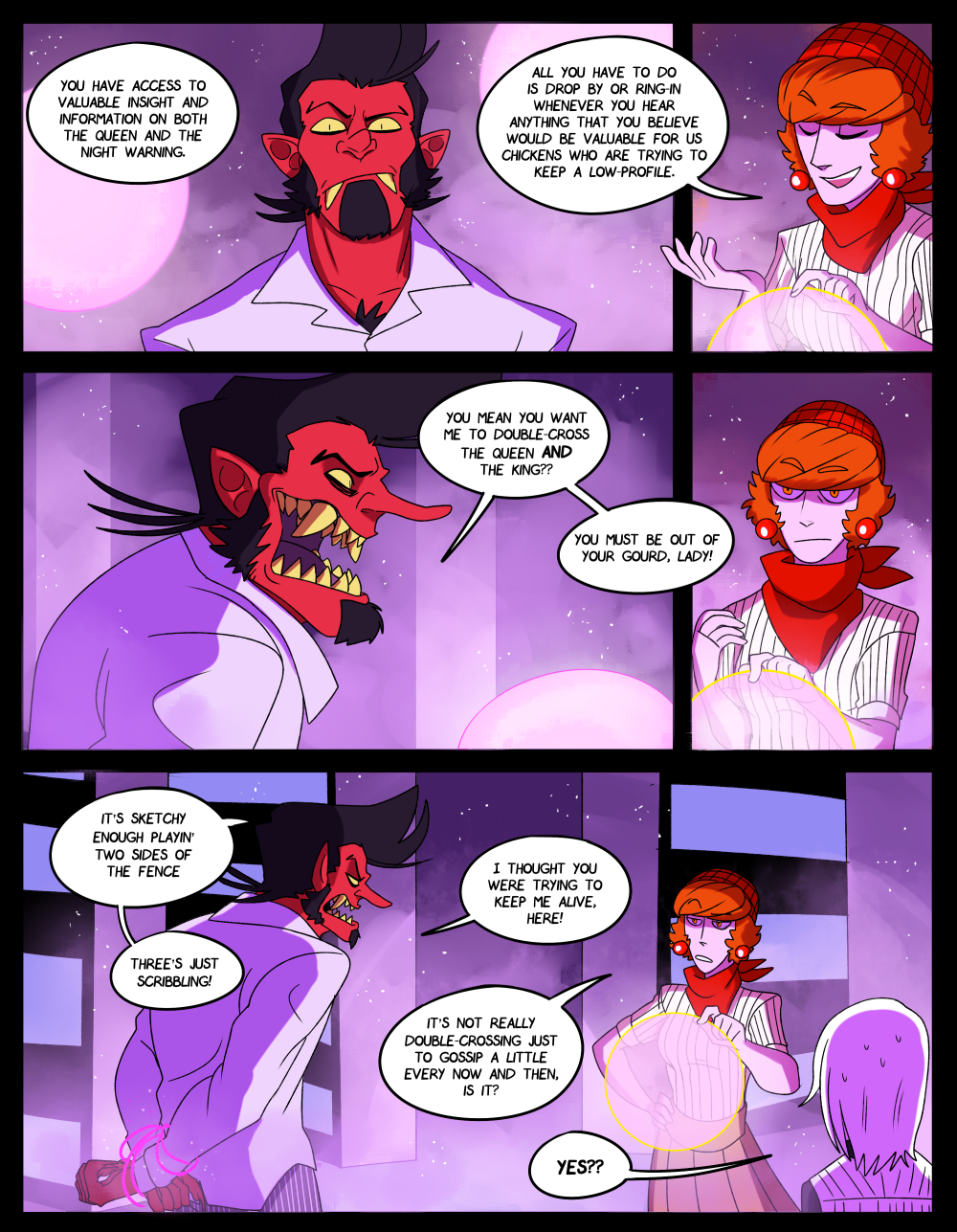 that is literally in the same wheelhouse of double-crossing