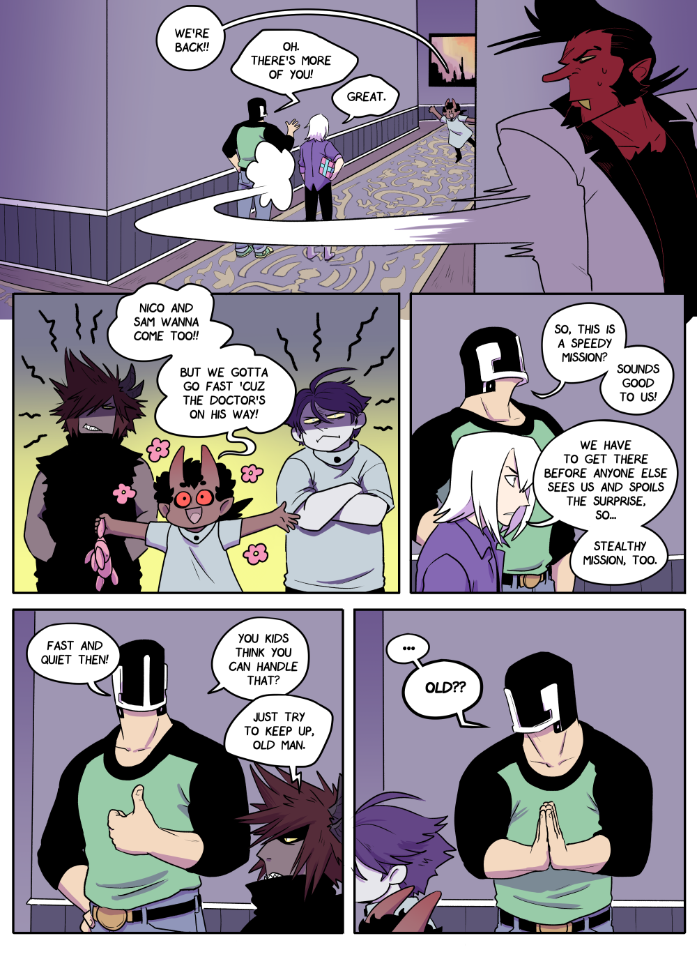 I forgot to draw Strife holding Bonnie in the first panel and I refuse to fix it so don't even start with me on this